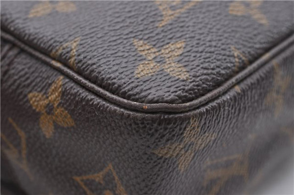 Auth Louis Vuitton Monogram Trousse Toilette 23 Clutch Hand Bag M47524 LV 6619D