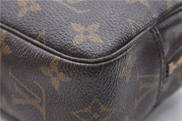 Auth Louis Vuitton Monogram Trousse Toilette 23 Clutch Hand Bag M47524 LV 6619D