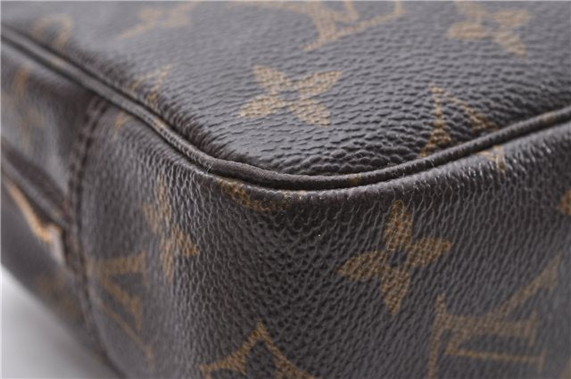 Auth Louis Vuitton Monogram Trousse Toilette 23 Clutch Hand Bag M47524 LV 6619D