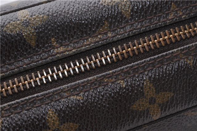 Auth Louis Vuitton Monogram Trousse Toilette 23 Clutch Hand Bag M47524 LV 6619D