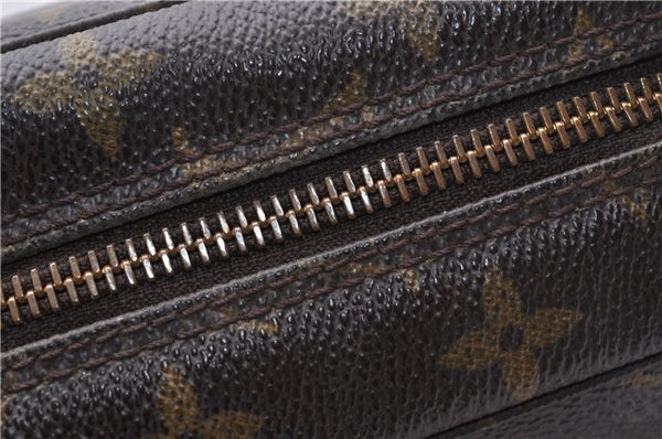 Auth Louis Vuitton Monogram Trousse Toilette 23 Clutch Hand Bag M47524 LV 6619D