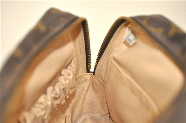 Auth Louis Vuitton Monogram Trousse Toilette 23 Clutch Hand Bag M47524 LV 6619D