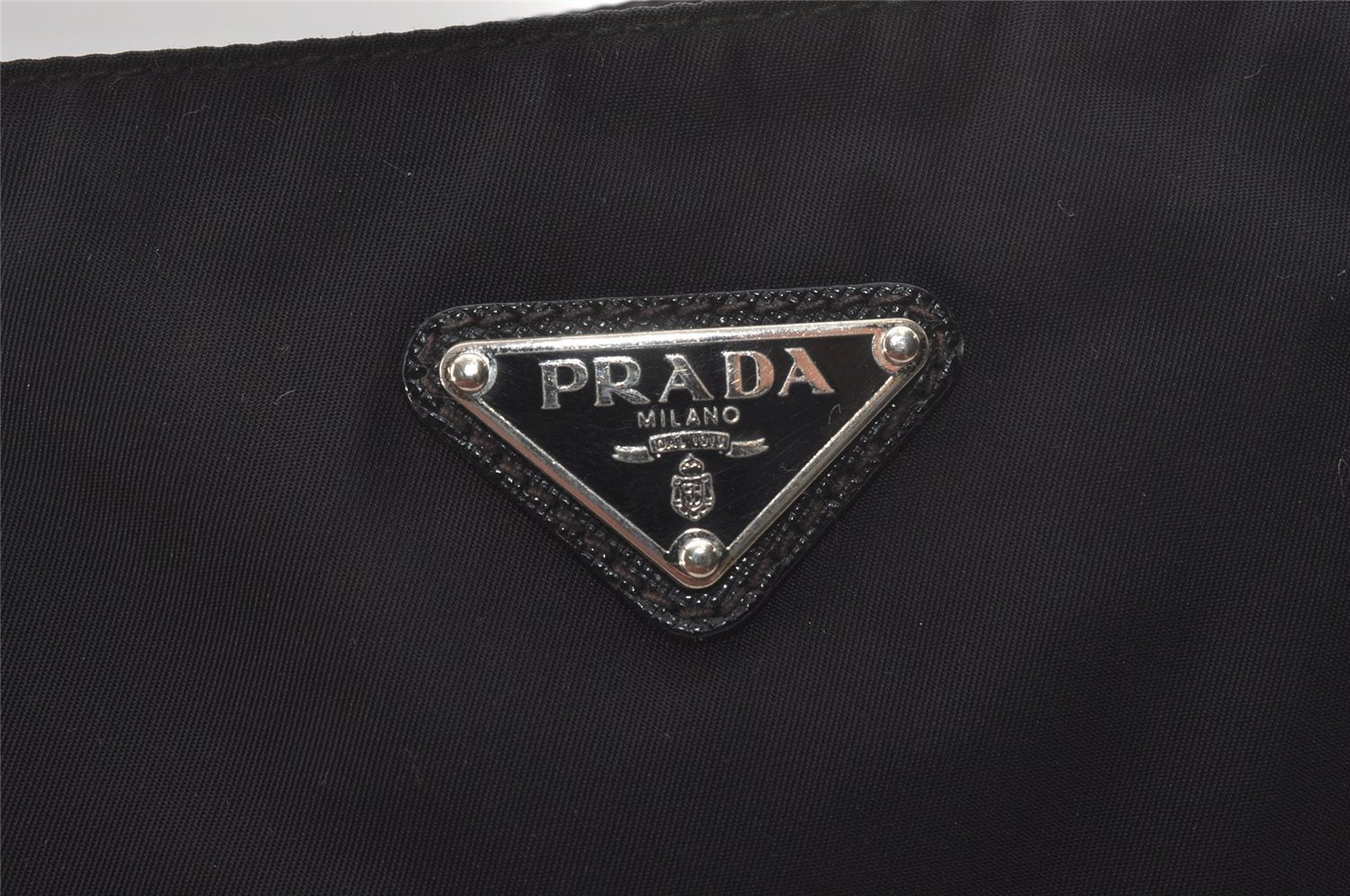 Authentic PRADA Nylon Tessuto Saffiano Leather Shoulder Cross Bag Black 6619I