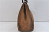 Authentic GUCCI Shoulder Tote Bag Suede Wood 106236 Brown 6621C