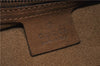 Authentic GUCCI Shoulder Tote Bag Suede Wood 106236 Brown 6621C