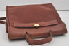 Auth HERMES Her Bag Ado 2 In 1 2Way Backpack Canvas Leather Brown White  6623I