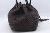 Authentic BOTTEGA VENETA Intrecciato Leather Shoulder Tote Bag Brown 6624D