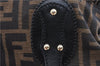 Authentic FENDI Zucca Vintage Shoulder Tote Bag Purse Canvas Brown 6624F