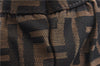 Authentic FENDI Zucca Vintage Shoulder Tote Bag Purse Canvas Brown 6624F