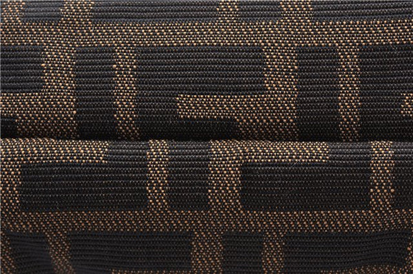 Authentic FENDI Zucca Vintage Shoulder Tote Bag Purse Canvas Brown 6624F