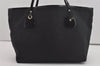 Authentic GUCCI Jolie Shoulder Tote Bag GG Canvas Enamel 211975 Black 6624I