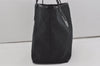 Authentic GUCCI Jolie Shoulder Tote Bag GG Canvas Enamel 211975 Black 6624I