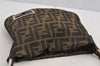 Authentic FENDI Vintage Zucca Shoulder Hand Bag Purse Nylon Leather Brown 6625I