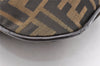 Authentic FENDI Vintage Zucca Shoulder Hand Bag Purse Nylon Leather Brown 6625I