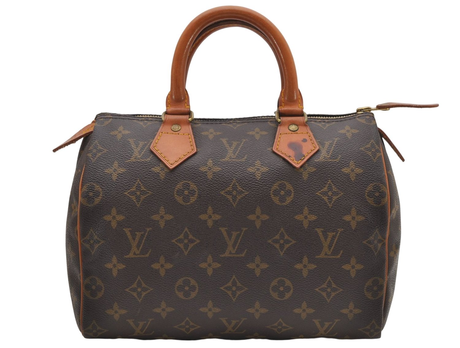 Authentic Louis Vuitton Monogram Speedy 25 Boston Hand Bag M41528 LV 6626D