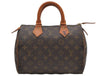 Authentic Louis Vuitton Monogram Speedy 25 Boston Hand Bag M41528 LV 6626D