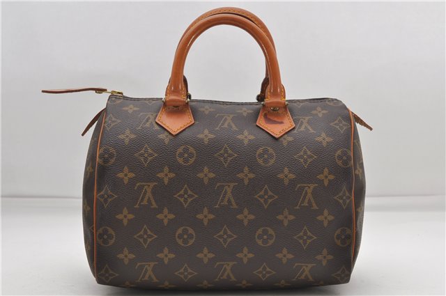 Authentic Louis Vuitton Monogram Speedy 25 Boston Hand Bag M41528 LV 6626D