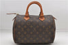 Authentic Louis Vuitton Monogram Speedy 25 Boston Hand Bag M41528 LV 6626D