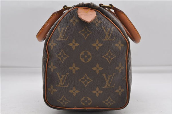 Authentic Louis Vuitton Monogram Speedy 25 Boston Hand Bag M41528 LV 6626D