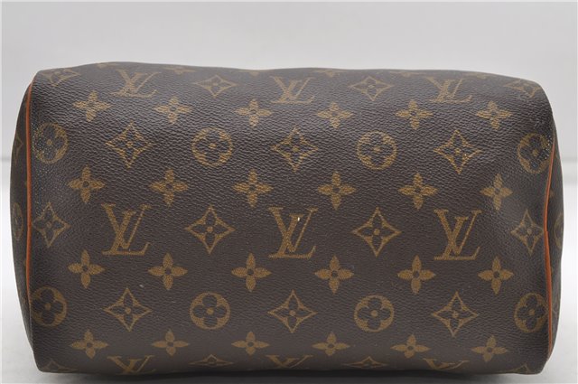 Authentic Louis Vuitton Monogram Speedy 25 Boston Hand Bag M41528 LV 6626D