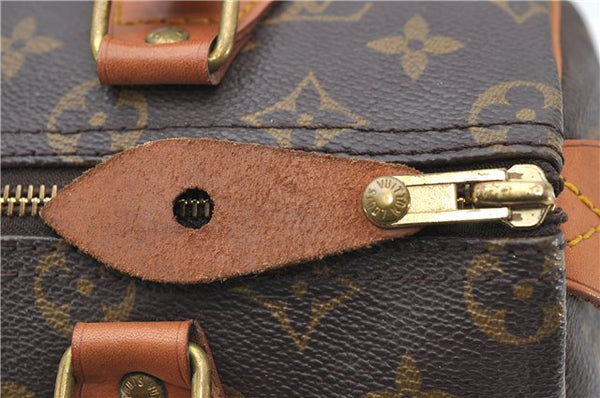 Authentic Louis Vuitton Monogram Speedy 25 Boston Hand Bag M41528 LV 6626D