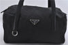 Authentic PRADA Nylon Leather Shoulder Hand Bag Black 6627D