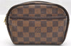 Authentic Louis Vuitton Damier Pochette Ipanema Shoulder Bag N51296 Junk 6627I