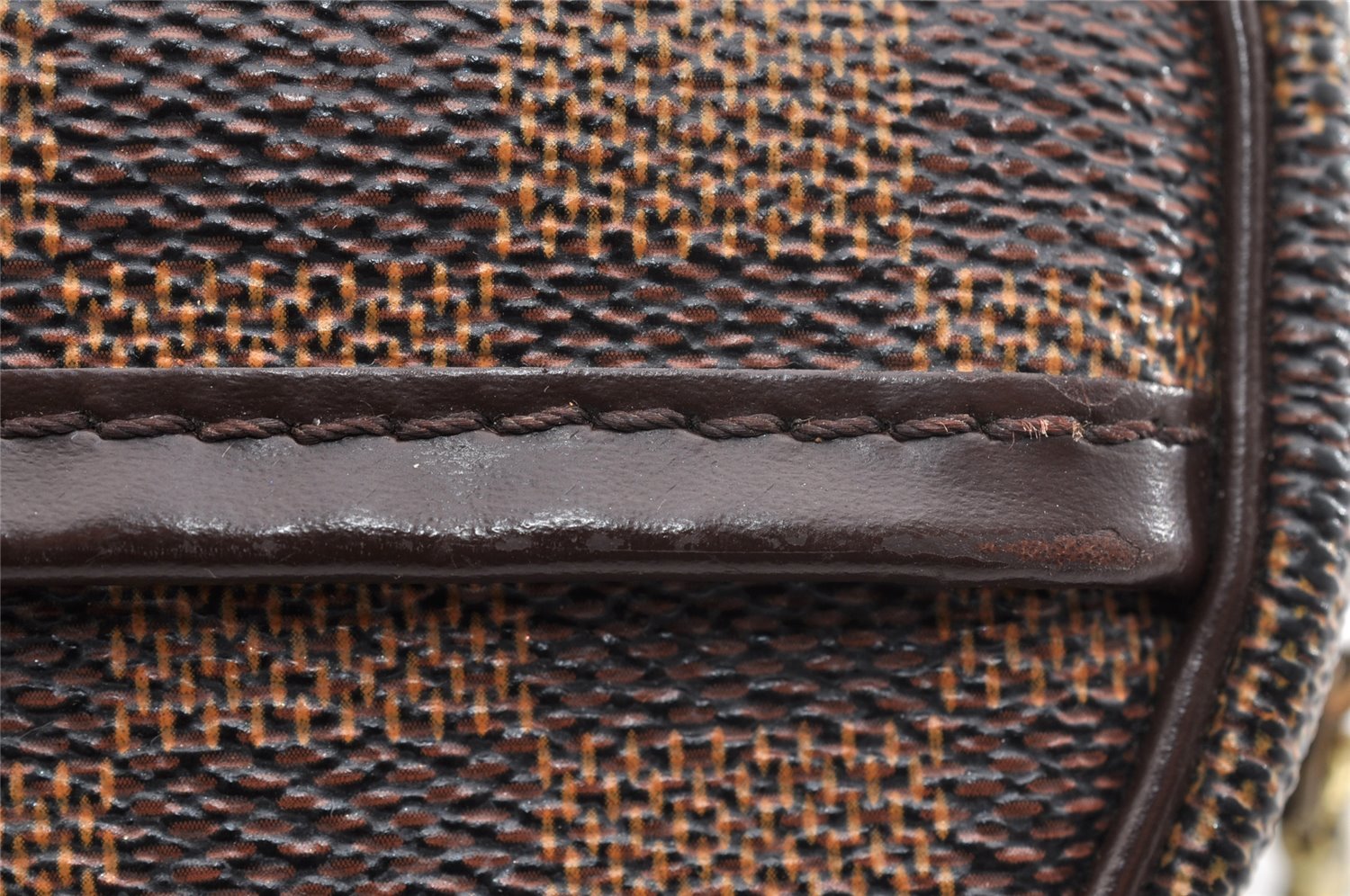 Authentic Louis Vuitton Damier Pochette Ipanema Shoulder Bag N51296 Junk 6627I