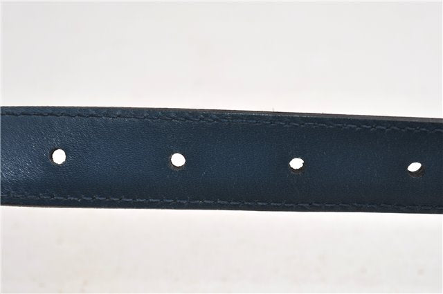 Authentic GUCCI Shoulder Bag Horsebit Motif Enamel Leather 145764 Green 6628F