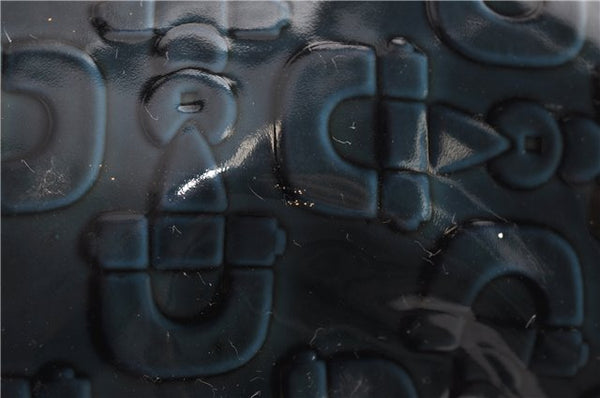 Authentic GUCCI Shoulder Bag Horsebit Motif Enamel Leather 145764 Green 6628F