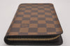 Authentic Louis Vuitton Damier Porte Monnaie Zip Purse Wallet N61728 LV 6630I