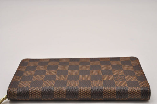 Authentic Louis Vuitton Damier Porte Monnaie Zip Purse Wallet N61728 LV 6630I