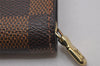 Authentic Louis Vuitton Damier Porte Monnaie Zip Purse Wallet N61728 LV 6630I