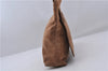 Authentic GUCCI Shoulder Hand Bag Purse Suede Leather Brown 6631C