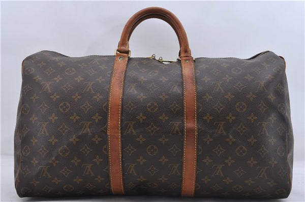 Authentic Louis Vuitton Monogram Keepall 50 Travel Boston Bag M41426 LV 6631D