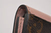 Authentic Louis Vuitton Monogram Portefeuille Zoe Wallet Pink M62933 LV 6631I