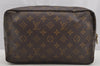 Auth Louis Vuitton Monogram Trousse Toilette 28 Clutch Hand Bag M47522 LV 6632I