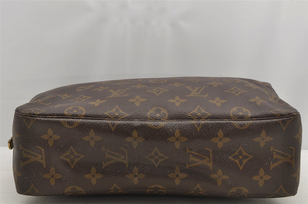 Auth Louis Vuitton Monogram Trousse Toilette 28 Clutch Hand Bag M47522 LV 6632I