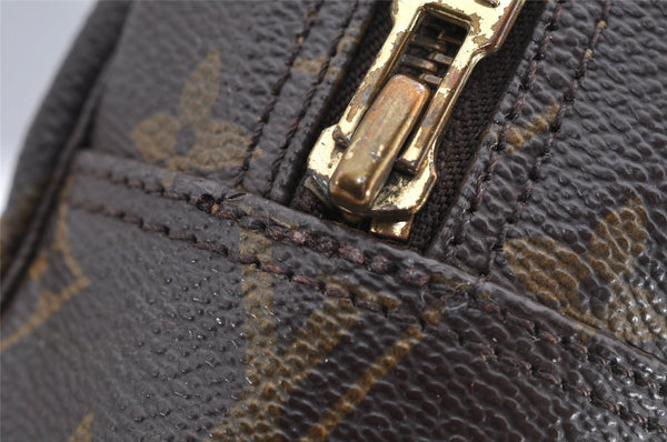 Auth Louis Vuitton Monogram Trousse Toilette 28 Clutch Hand Bag M47522 LV 6632I