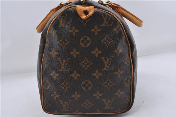 Authentic Louis Vuitton Monogram Speedy 30 Hand Boston Bag M41526 LV 6633D