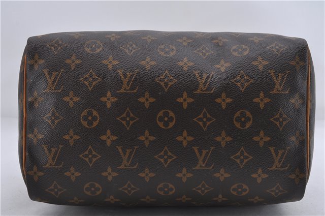 Authentic Louis Vuitton Monogram Speedy 30 Hand Boston Bag M41526 LV 6633D