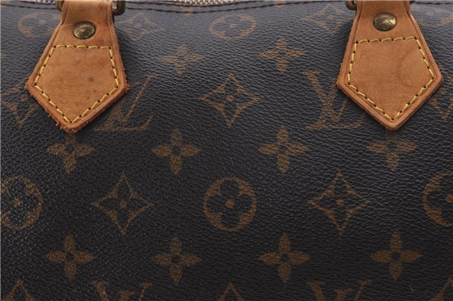 Authentic Louis Vuitton Monogram Speedy 30 Hand Boston Bag M41526 LV 6633D