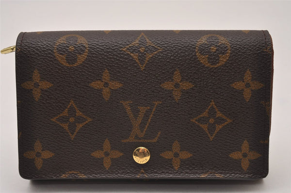 Auth Louis Vuitton Monogram Porte Monnaie Billets Tresor Wallet M61730 LV 6633I