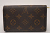 Auth Louis Vuitton Monogram Porte Monnaie Billets Tresor Wallet M61730 LV 6633I