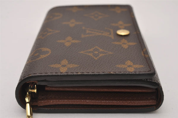 Auth Louis Vuitton Monogram Porte Monnaie Billets Tresor Wallet M61730 LV 6633I