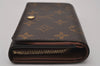 Auth Louis Vuitton Monogram Porte Monnaie Billets Tresor Wallet M61730 LV 6633I