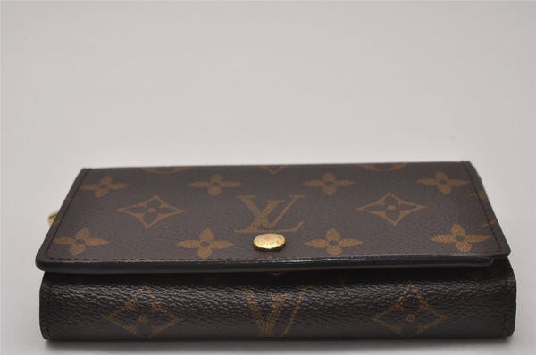 Auth Louis Vuitton Monogram Porte Monnaie Billets Tresor Wallet M61730 LV 6633I