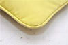 Authentic PRADA Nylon Tessuto Leather Shoulder Hand Bag Pouch Purse Yellow 6636E