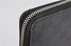 Authentic Louis Vuitton Damier Graphite Zippy Organizer Wallet N63077 LV 6636F