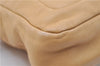 Authentic PRADA Leather Shoulder Bag Purse Beige 6637C